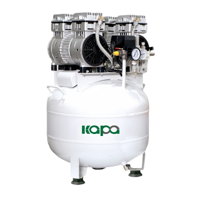 Silent Piston 2HP Oil Free Air Compressor 8bar  270 L/min W/ 50L Steel Tank